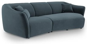 Niebieski aksamitny narożnik Tokyo – Cosmopolitan Design