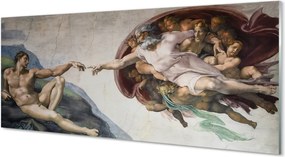 Panel szklany do Kuchni Stworzenie Adama - Michał Anioł