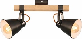 Oprawa punktowa RETRO 2xE27/40W/230V brązowa