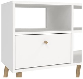 Biała szafka pod TV 117x61 cm Bodo – Tvilum