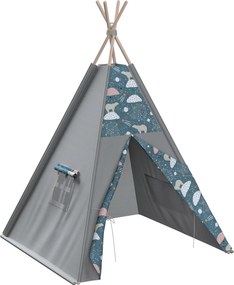 Tipi kolor niebieski tkanina wzorzysta