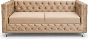 Kanapa Luxury 2 – ekskluzywna sofa z pikowanymi boczkami i oparciem z możliwością personalizacji