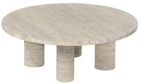 Beżowy kamienny okrągły stolik ø 75 cm Volos – Blomus