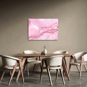 Obraz na szkle - Różowy marmur (70x50 cm)
