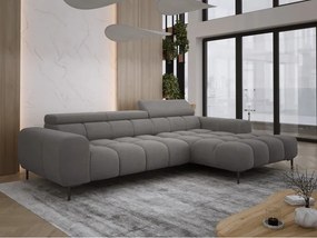 Narożnik PLAZA S Prawostronny z elektryczną regulacją siedziska w tkaninie APHRODITE 22 WERSAL