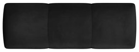 Czarne aksamitne oparcie do sofy modułowej Rome Velvet – Cosmopolitan Design