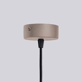 Żyrandol HALO 6 taupe ryflowany  SOLLUX  LIGHTING