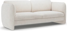 Kremowa sofa z tkaniny szenilowej 204 cm Georgia – Micadoni