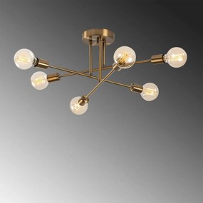 Lampa wisząca Flower - 176, brązowa