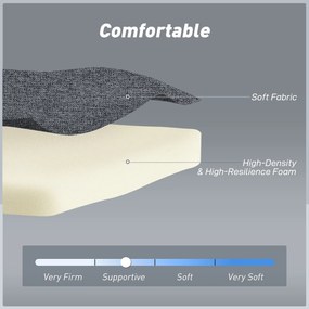 HOMCOM Fotel do spania 3-w-1 z funkcją łóżka, leżanka, regulowane oparcie, nogi z drewna bukowego, poduszka, szary