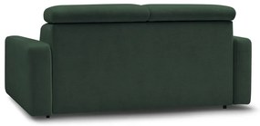 Ciemnozielona rozkładana sofa 215 cm Monaco – Bobochic Paris