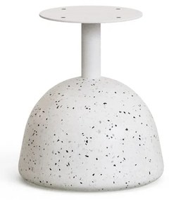 Biało-naturalny okrągły stolik z blatem z drewna akacjowego ø 55 cm Saura – Kave Home
