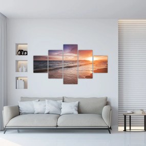 Obraz - Zachód słońca w Tajlandii (125x70 cm)