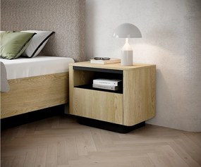 Stolik nocny, dąb cremona, 63,2 x 50,5 x 38,1 cm