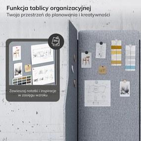 Parawan akustyczny SADIE Moon Dust 260/145 cm