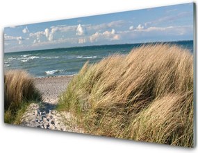 Dekor Szklany do Kuchni Wydmy nad Lazurowym Morzem