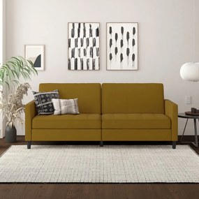 Żółta rozkładana sofa 86 cm Presley – Støraa