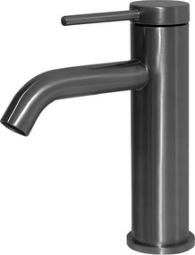 Lollipop bateria umywalkowa niskie szary metaliczny