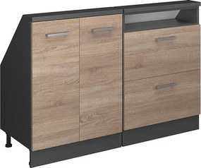 Szafka kuchenna na dach skośny sonoma 120x46x81.6 r-line
