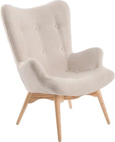 Beżowy fotel materiałowy 5023 ANGEL CERDA