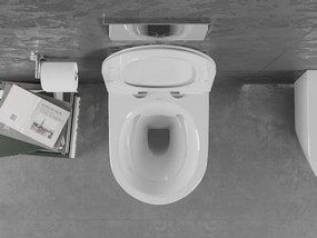 Mexen Lena miska wc Rimless z deską wolnoopadającą slim, duroplast, biała połysk - 30224000