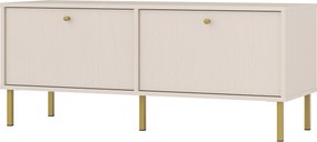 Szafka RTV TORINO - Beżowy / Wysokość 50 cm / 120,6 cm / 2 szuflady