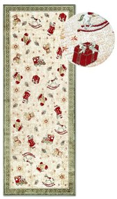 Zielony chodnik z mieszanki bawełny ze świątecznym motywem 80x200 cm Toy's Delight Green Christmas – Villeroy&amp;Boch