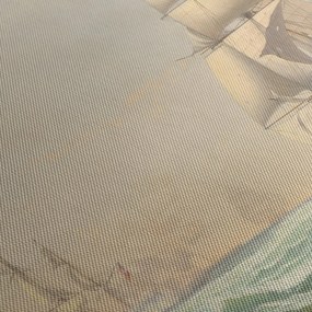 Obraz - Fitz Henry Lane, The United States Frigate President Engaging the British Squadron, reprodukcje (70x50 cm)