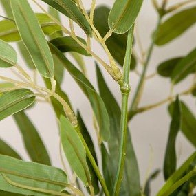 HOMCOM Sztuczne Drzewo, Sztuczna Roślina, 5 Gałązek, 504 Liście, Wytrzymała Doniczka, Plastik