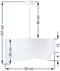 Lampa wisząca DREAMER biała/miętowa BPS KONCEPT