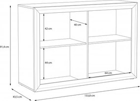 Dwudrzwiowa komoda z oświetleniem Tiziano 22
