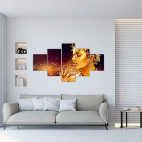Obraz - Złota Królowa (125x70 cm)