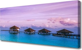 Fotoobraz na płótnie Rezydencja nad Lazurowym Brzegiem