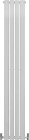 Grzejniki panelowe designerskie, połyskujące, białe, 1800 mm x 280 mm