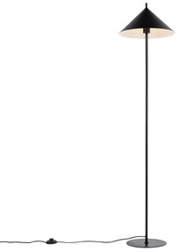 Designerska lampa podłogowa czarna - Triangolo