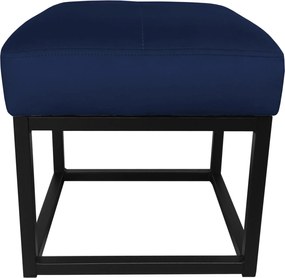 Pufa MAX tkanina Welur loft ławka podnóżek metal : Kolor Stelaża - Czarny , Kolor tkaniny - VELVET - MG16, Typ tkaniny - Velvet