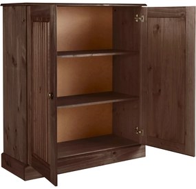 Brązowa szafka z litego drewna sosnowego 100x34 cm Mille – Støraa