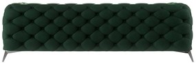 Ciemnozielona aksamitna sofa 243 cm Chelsea – Ropez