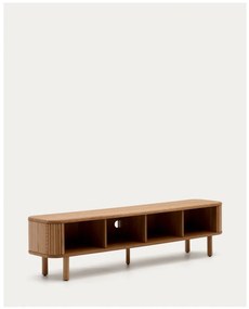 Szafka pod TV w dekorze jesionu w naturalnym kolorze 200x50x40 cm Mailen – Kave Home
