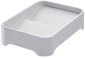 Szary organizer na kosmetyki iDesign Eco Bin, 28,12x19,23 cm