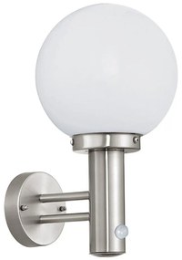 Eglo 27126 - Lampa do przestrzeni zewnętrznych z czujnikiem ruchu NISIA 1xE27/60W/230V