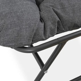 Zestaw Mebli Ogrodowych NIKEA Szary 2x Fotel Stolik Tarasowy Nowoczesny