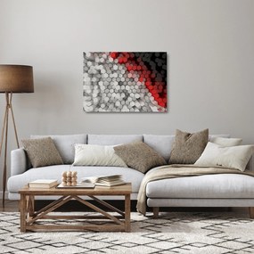 Obraz na szkle - sześciokąty 3D (70x50 cm)