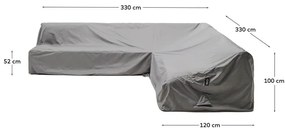 Pokrowiec na meble ogrodowe 330x330x100 cm Iria – Kave Home