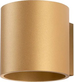 Złoty loftowy kinkiet tuba - A411 E6-N84