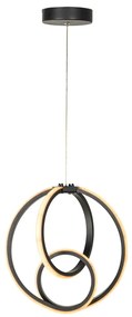 Czarna metalowa lampa wisząca LED ø 28,5 cm Neo – Squid Lighting