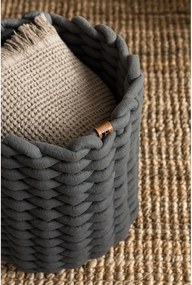 Tekstylny koszyk ø 25x25 cm Peach Skin Round M – Bigso