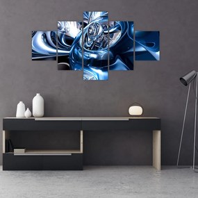 Obraz abstrakci - koła (125x70 cm)