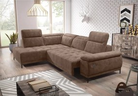 Narożnik FOCUS L z elektryczną regulacją w tkaninie SALVADOR 03 WERSAL