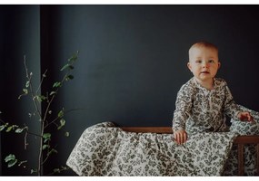 Zielono-kremowy zestaw do łóżeczka Green Floral – Malomi Kids